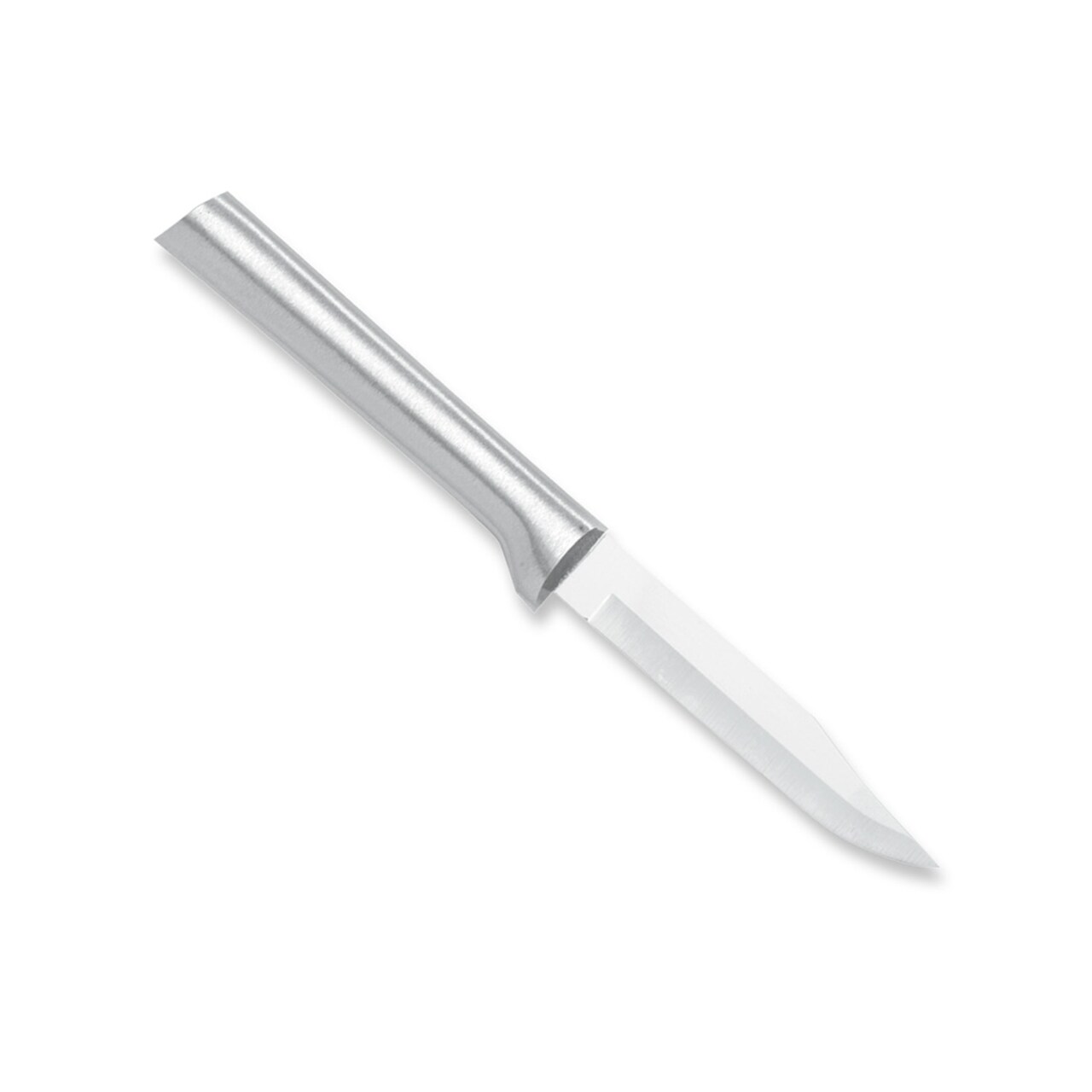 Rada Stainless Steel Paring Knife with Aluminum Handle, Hand-Sharpened Classic Spear Tip Parer Knives, 3.125" Blade